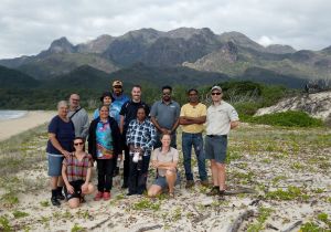 Bandjin and Girramay Traditional Owners working on Country with Queensland Parks and Wildlife Service.