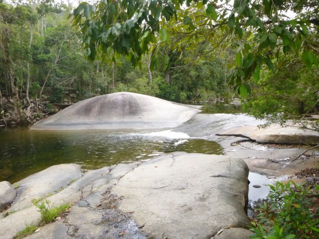 Enjoy a refreshing swim close to the Murray Falls day-use area. 