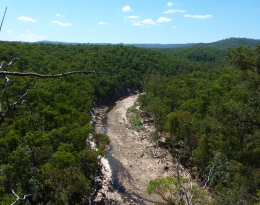 Aerial image of Lockyer National Park which has no formed tracks but offers great remote bushwalking opportunities.