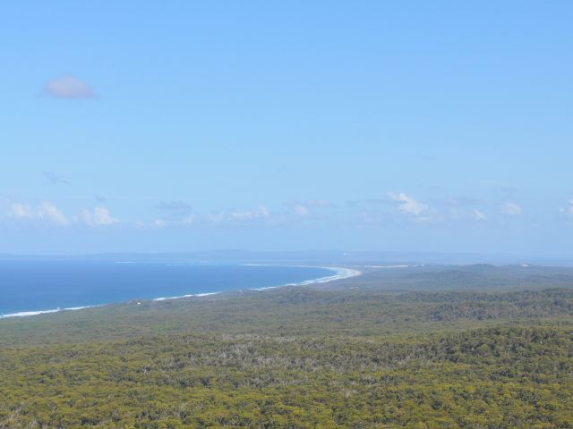 Eastern beach views from Mount Tempest lookout.