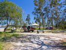 Photo of a beach-front campsite