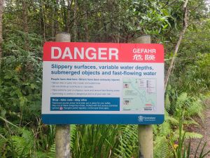 Photo of a danger sign